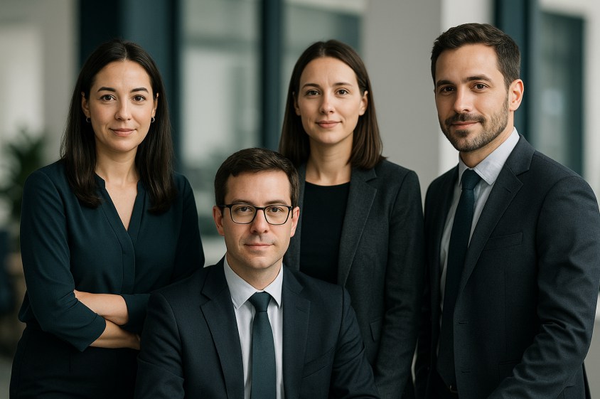 Team of certified legal translators in modern office